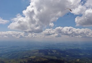 One flight, three countries - Paragliding over Carpatian Beskids mountains, Czech Republic